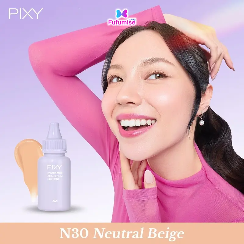 PIXY Airy Serum Skin Tint | Filter Free Series | Long Lasting | Satin Finish   Concealer Foundation Wajah 5