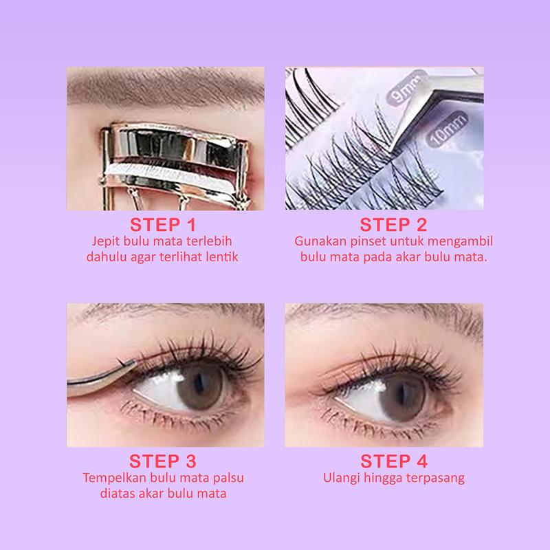 [ LANGSUNG TEMPEL ] MILAN STORY Serat Kapas Premium N04 Bulu Mata Palsu | Eyelash Extention | Eye Make Up Tanpa Pinset 5
