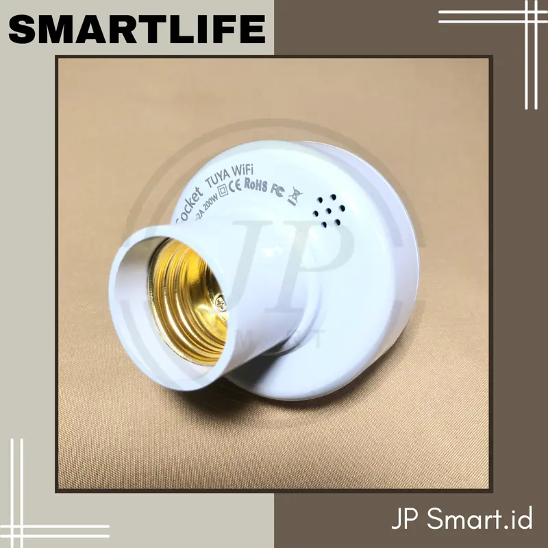 Smartlife Fitting Lampu Otomatis 200Watt Maximal Model Timer On Off Request Setting By Wifi Aplikasi For Android Iphonetion 0