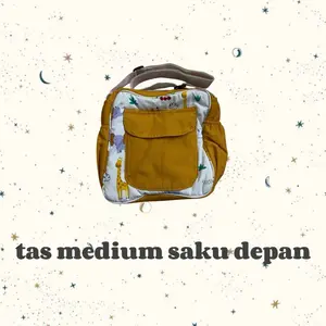 tas medium / tas penyimpanan / tas medium saku depan / premium unisex bayi Ransel Bag Bunda