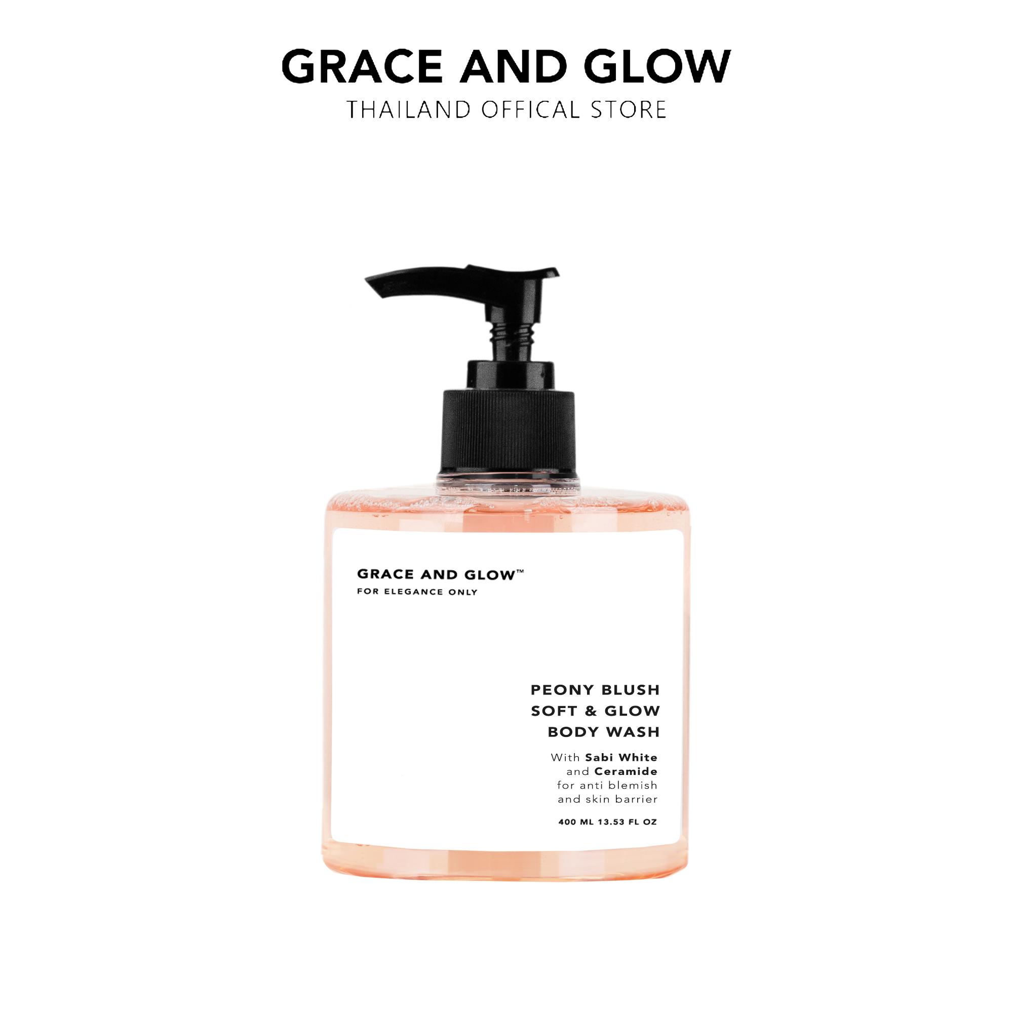 Grace and Glow Peony Blush Soft & Glow Body Wash เจลอาบน้ำ ช่วยให้ผิวกระจ่างใสขึ้น