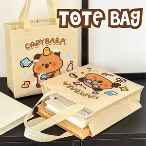 Tote Bag Capybara Tas Jinjing Totebag Serbaguna Goodie Bag Kapibara Lucu & Ramah Lingkungan S-PO032