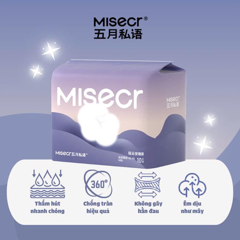 INSOFTB COMBO 60 MIẾNG Băng vệ sinh dạng quần siêu mỏng mặt bông MISECR đạt chuẩn FDA quần băng 3