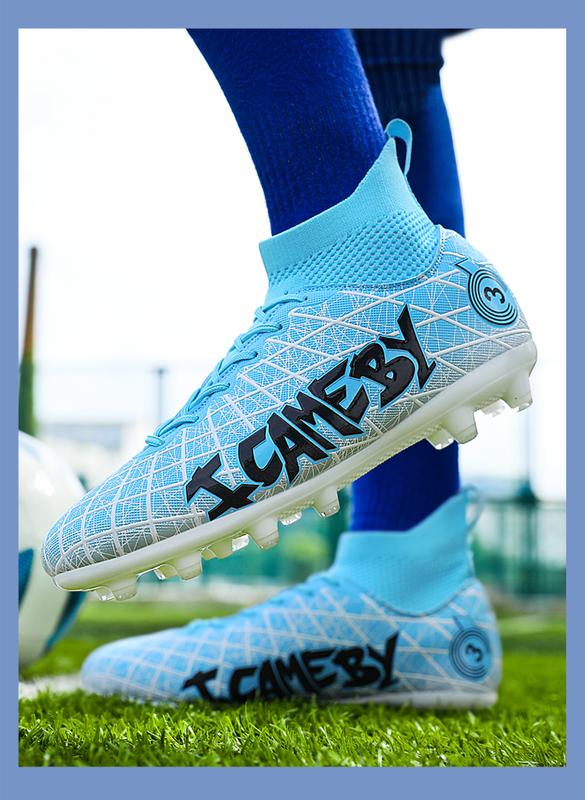 Product Introduction of and Shoe Size [Patent] Dragon Year Cross-Border New Subversion Long Nail Broken Nail Football Shoes 31-48 20