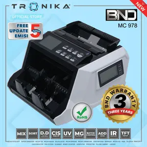 MESIN PENGHITUNG UANG | BND MC 978 (MIX/USD/EURO) | ORIGINAL | GARANSI RESMI