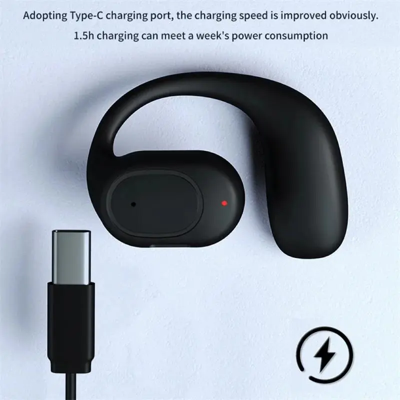 Tai nghe không dây Bluetooth , tai nghe có micrô, dẫn truyền xương, rảnh tay, khử tiếng ồn, để lái xe, Audifonos Nhét Tai Nghe Nhạc Earphone 4