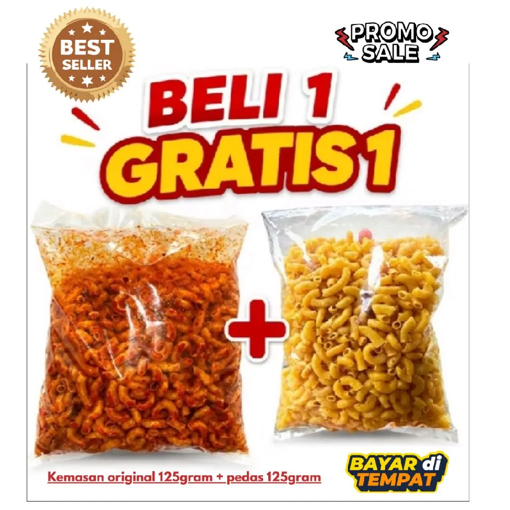 Beli 1 Gratis 1  di kirim 2 MAKRONI cikruh daun jeruk