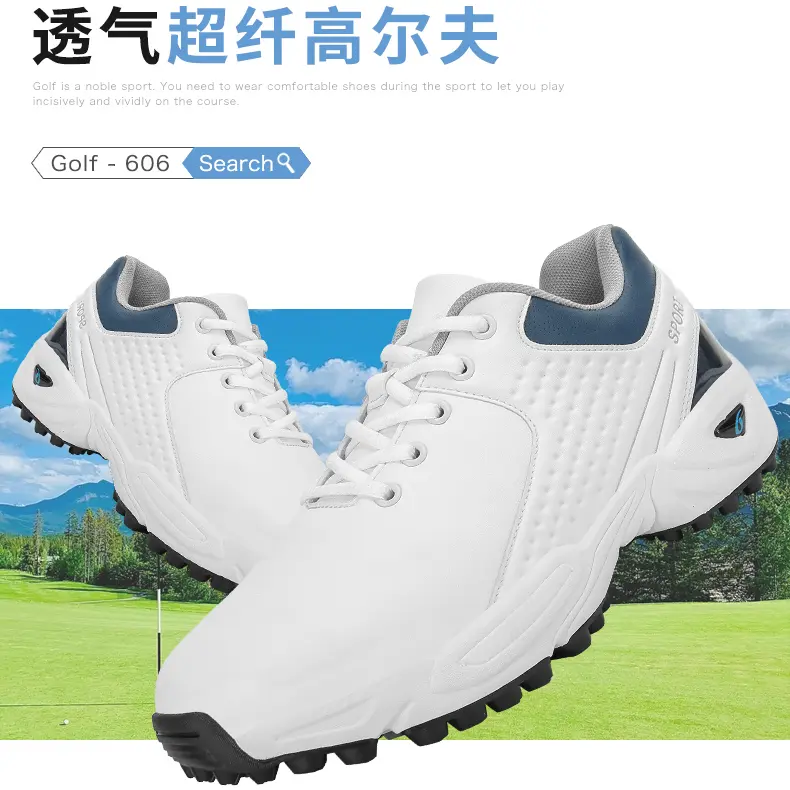 New Waterproof Golf Shoes Men Professional Golf Sneakers Spikeless Big Size 46 47 Golfers Shoes Anti Slip Athletic Sneakers