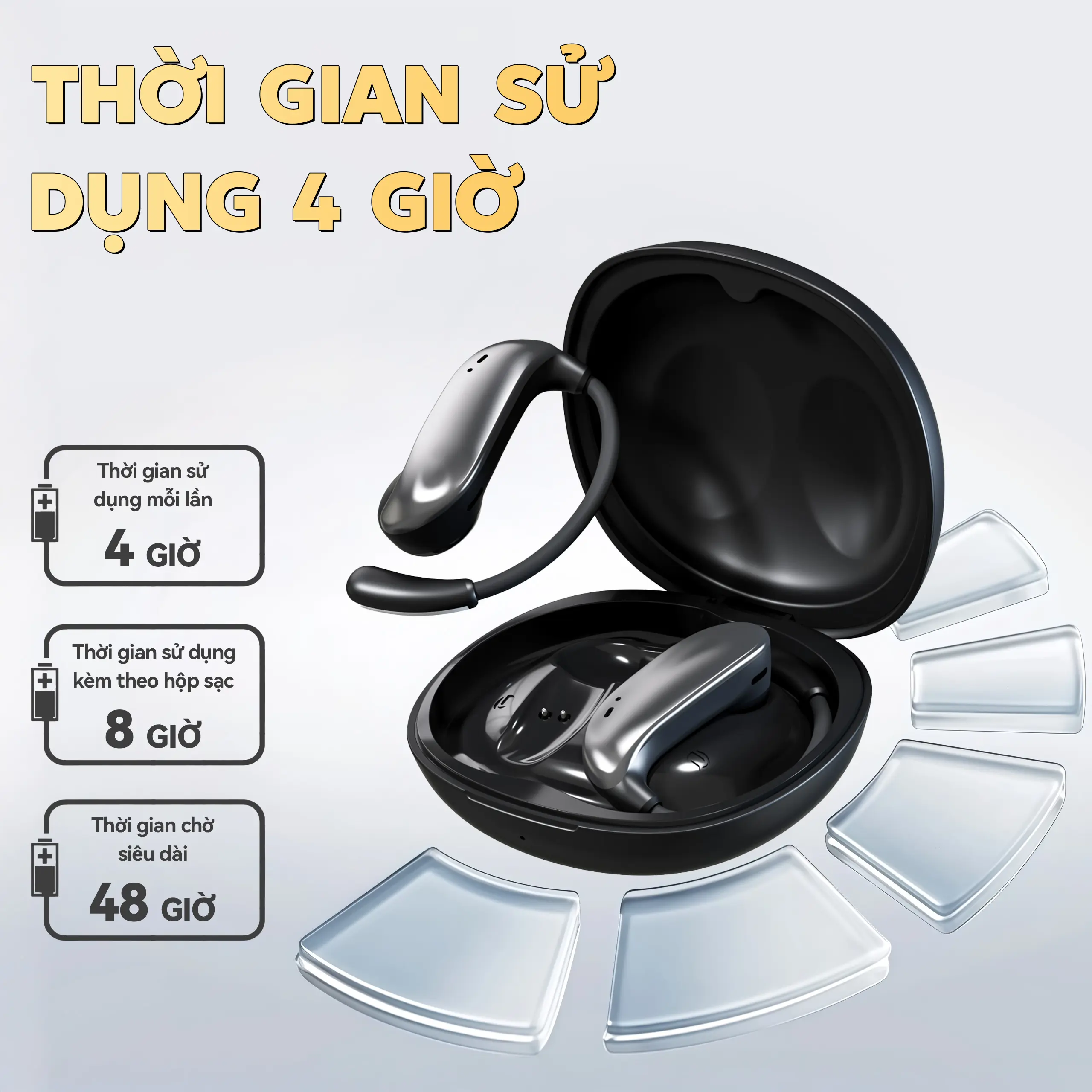 N73 Tai Nghe Dạng Mở, Âm thanh HiFi, Chế tác Titanium, Chất liệu mảnh dẻ linh hoạt, Khử ồn thể thao, Cảm ứng chạm, IPX5 chống nước chống bụi, Bluetooth 6.0, Đeo nhẹ không cảm giác | BigBuy360 - bigbuy360.vn N73 Tai Nghe Dạng Mở, Âm thanh HiFi, Chế tác Titanium, Chất liệu mảnh dẻ linh hoạt, Khử ồn thể thao, Cảm ứng chạm, IPX5 chống nước chống bụi, Bluetooth 6.0, Đeo nhẹ không cảm giác | BigBuy360 - bigbuy360.vn