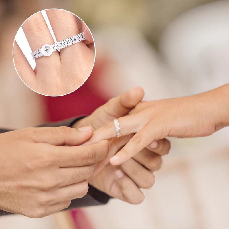 Thước Đo Nhẫn, Có Kính Lúp, Thước Mềm, Vòng Đo Kích Thước Ngón Tay Dụng Cụ Đo Chu Vi Ngón Tay, Dụng Cụ Ảo Thuật Tiêu Chuẩn 2