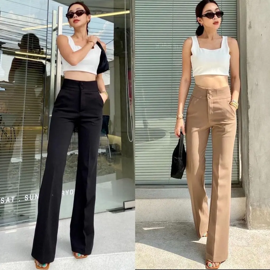 [VM] - 558 - Celana Cutbray Highwaist Panjang Wanita