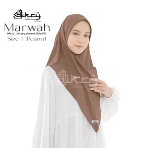 Dikry Collection - Marwah Hijab Malay size L / Hijab Instan Bahan Jersey Amora