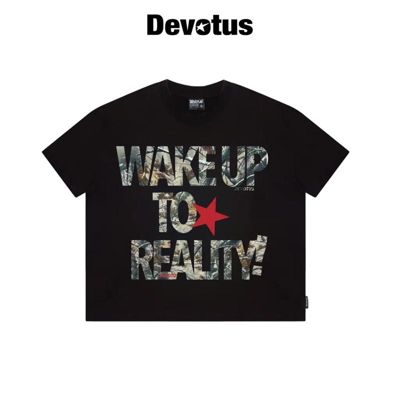 [NEW] ÁO THUN COTTON 300GSM IN LỤA TRAME BOXY DEVOTUS LOCAL BRAND - WAKEUP TEE