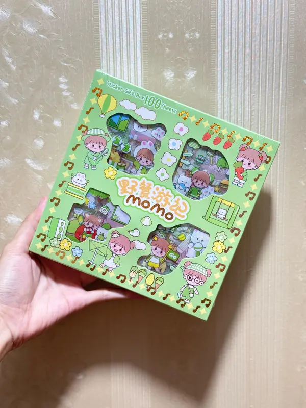 【CM】【Per Box】 Stiker Aesthetic / Sticker Karakter Lucu / Sticker Waterproof Isi 100 Lembar 4