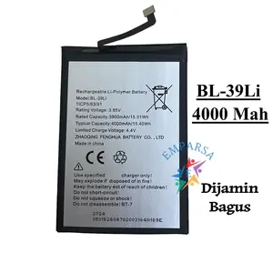 Baterai For ltel Vision 1 pro - L6502  / bl-39li / bl39li / 4000Mah Batre Batrai Batere Batery EMP
