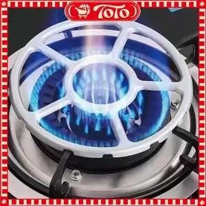 Tatakan Kompor Baja Anti Karat Dudukan Universal Untuk Panci Dan Moka Pot Dengan Nampan Anti Slip