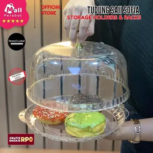 Mall Perabot | Tudung Saji Sofia | Vacuum Food Cover | Kualitas Bebas BPA | Penutup Makanan Tingkat | Pelindung Debu Makanan | Penyimpanan Kue