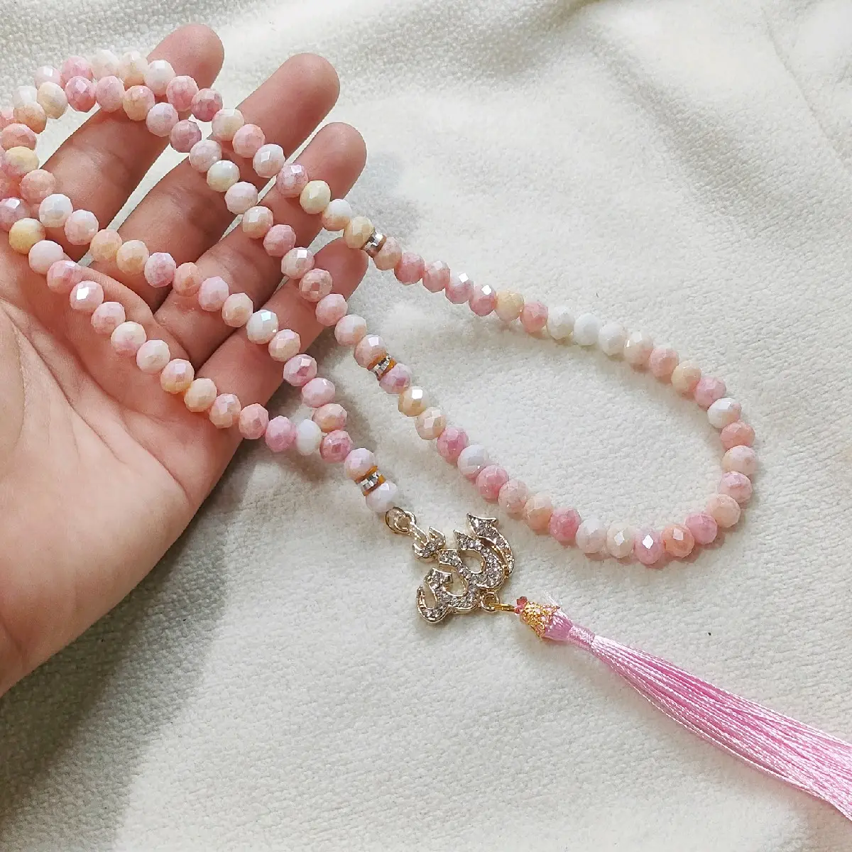 Tasbih Kristal Gradasi Warna Tasbih Kristal Gradasi Lafadz Allah Tasbih 99 butir Tasbih Cantik Muslim