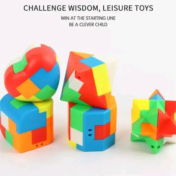 PAKET 6 Pcs RUBIK PUZZLE PINTAR BALL CUBE - MAINAN EDUKASI ANAK BOLA PINTAR RUBIK PUZZLE BRICK BLOCK TOYS 5
