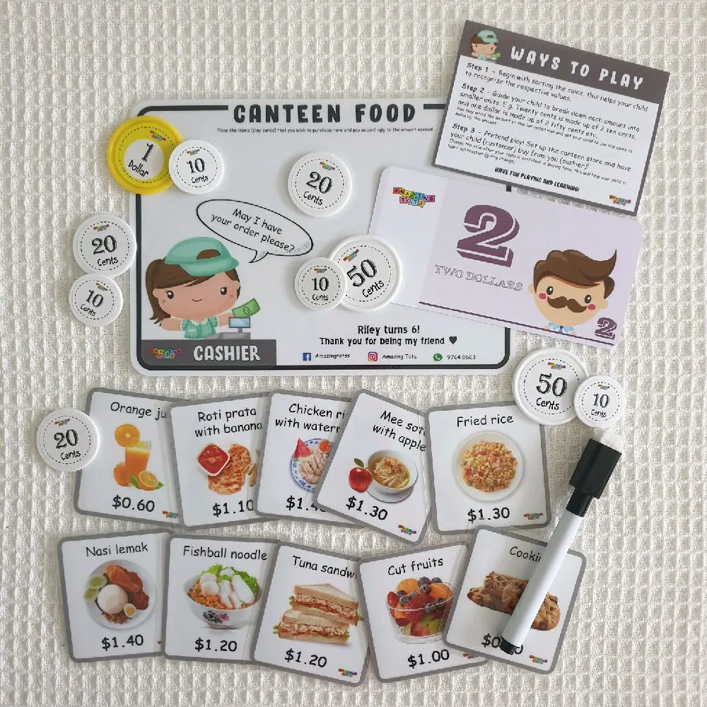 Canteen Food Money Playset