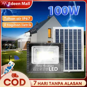 Lampu tenaga  panel  lampu outdoor lampu sorot solar cell Super terang  LED Sorot Surya Lampu Jalan lampu emergency