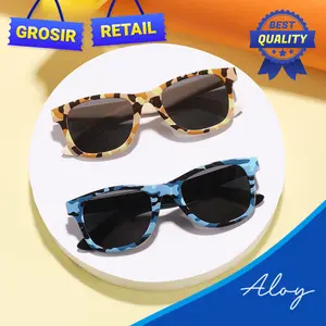 PL-WW024A Kacamata Anak Anti UV400 Kacamata Hitam Anak Motif Abstrak Fashion Anak Kekinian