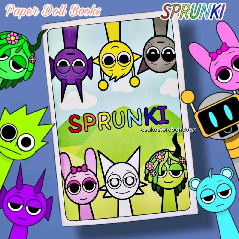 SPRUNKI PAPER DOLL BOOKS BUKU BERMAIN SPRUNKI - Shop | Tokopedia