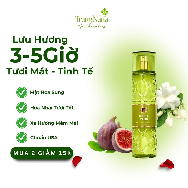 Body Mist Bath & Body Works GUIL AS FIG 236ml – Xịt Thơm Toàn Thân Hương Trái Cây Gợi Cảm Lưu Hương 3–5 Giờ Cho Nữ