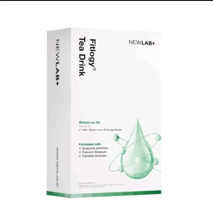 NewLab fitlogy tea drink minuman teh hijau 100% original