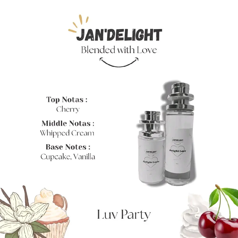Jan'Delight : Luv Party Inspired For Woman - Wangi Tahan Lama | Parfum, Parfume, Wewangian, Minyak Wangi