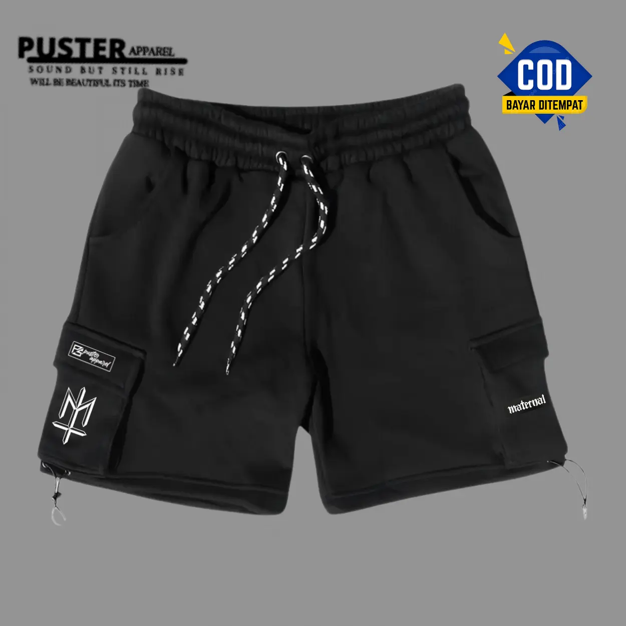 COD Celana Pendek Fleece Bahan Lembut Adem Dan Santai Warna Cream Gambar Maternal 2024 Shorts Pria Katun Hitam Distro Surfing Dewasa Chino Combed