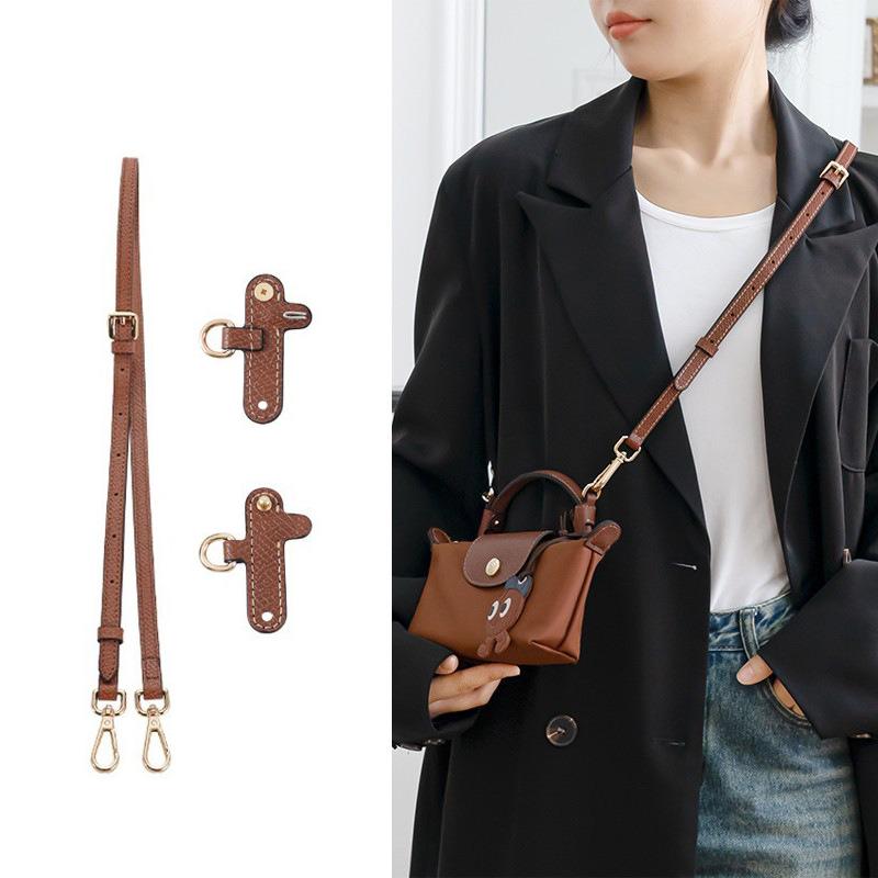 Dây Đeo Túi 1 Bộ Dành Cho Longchamp Mini Dây Đeo Vai Bằng Da Thật Không Cần Đục Lỗ Dây Đeo Chéo Một Bên Vai Phụ Kiện Túi