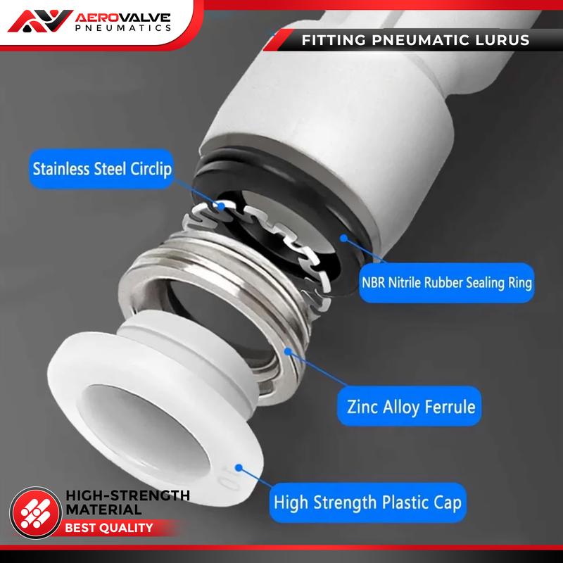 PG Fitting Lurus Reduce Pneumatic Slip Lock Selang Ke Selang Type MPG |Fitting pneumatic selang Reducer Connector PG 1