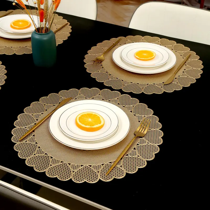 Creative Hollow Placemats, Heat-resistant & Anti-slip Table Mats, Exquisite Tableware Accessories For Home & Restaurant 7