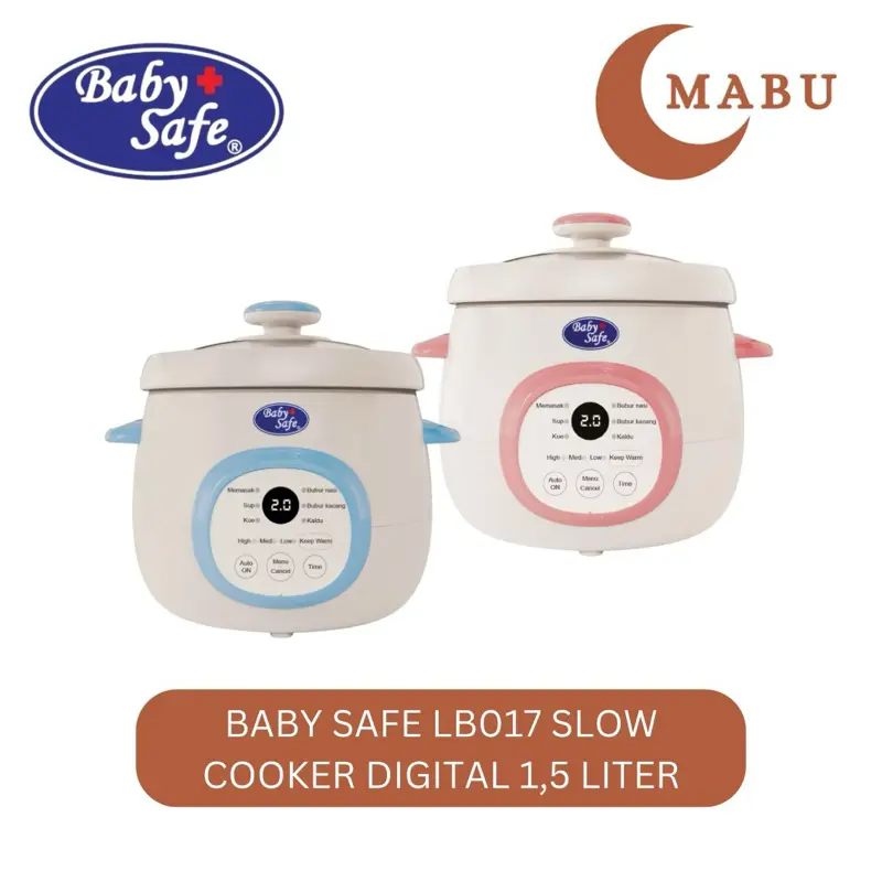 BABYSAFE LB017 Slow Cooker Digital 1,5 L
