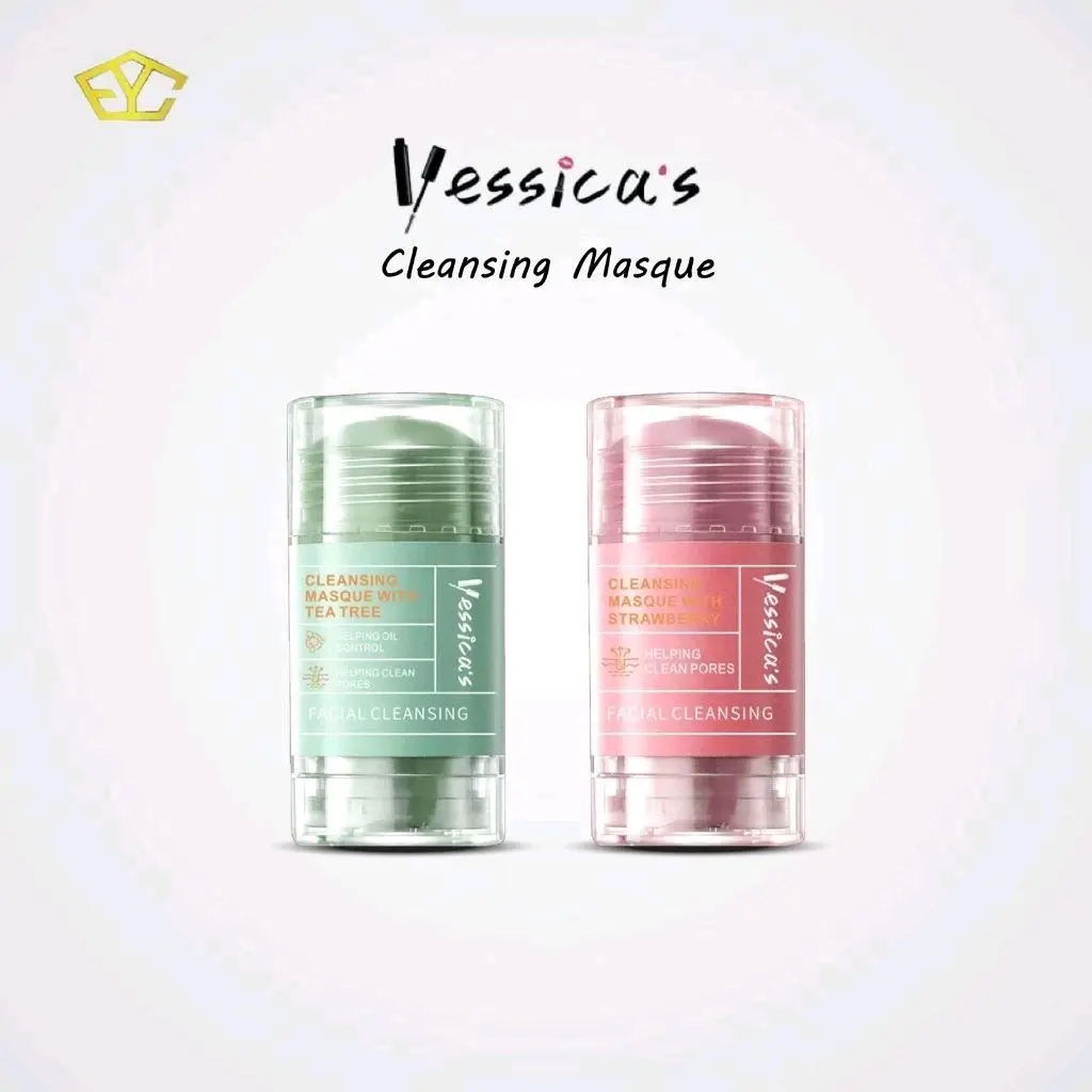 YESSICA's Clay Stick Mask | 50gr YESSICA masker stick tea tree strawberry | masker wajah mencerahkan wajah Berminyak