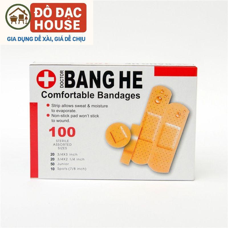  Hộp 100 miếng dán y tế urgo dán vết thương băng gâu cá nhân 