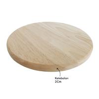 Gambar Homeland RUBE Round Cuttingboard / Talenan Kayu - 25cm dari Homeland Store Kota Administrasi Jakarta Pusat 4 Tokopedia