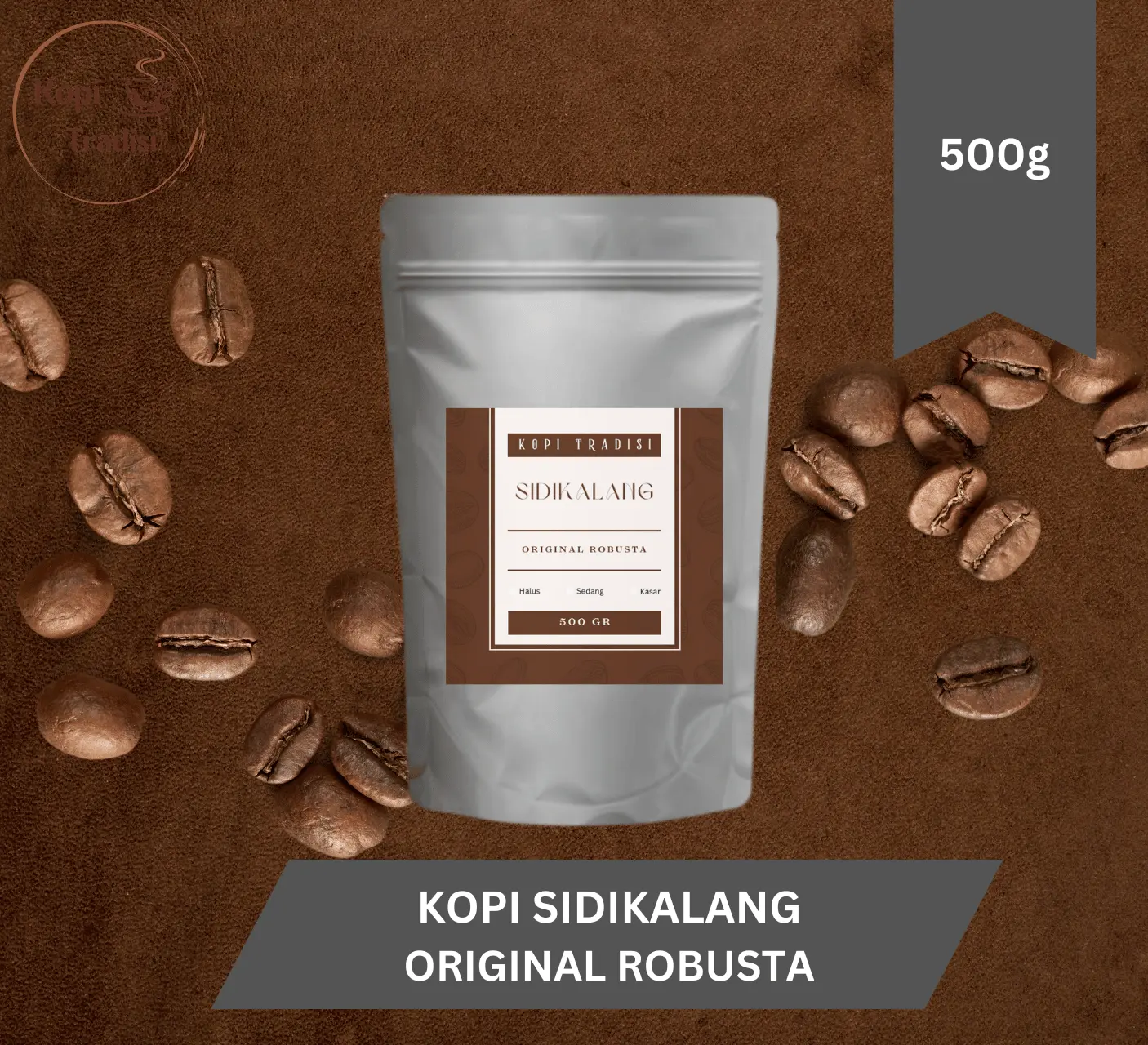 Kopi Bubuk Sidikalang Original Robusta 500 gr