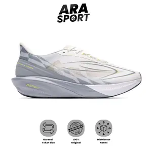 SEPATU LARI 910 NINETEN HAZE ETERNAL - PUTIH/ABU MUDA/HIJAU NEON