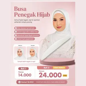(PENEGAK BUSA UNTUK HIJAB)- Penegak Kerudung Penyangga Busa Pet Khimar - Aksesoris Hijab Tegak