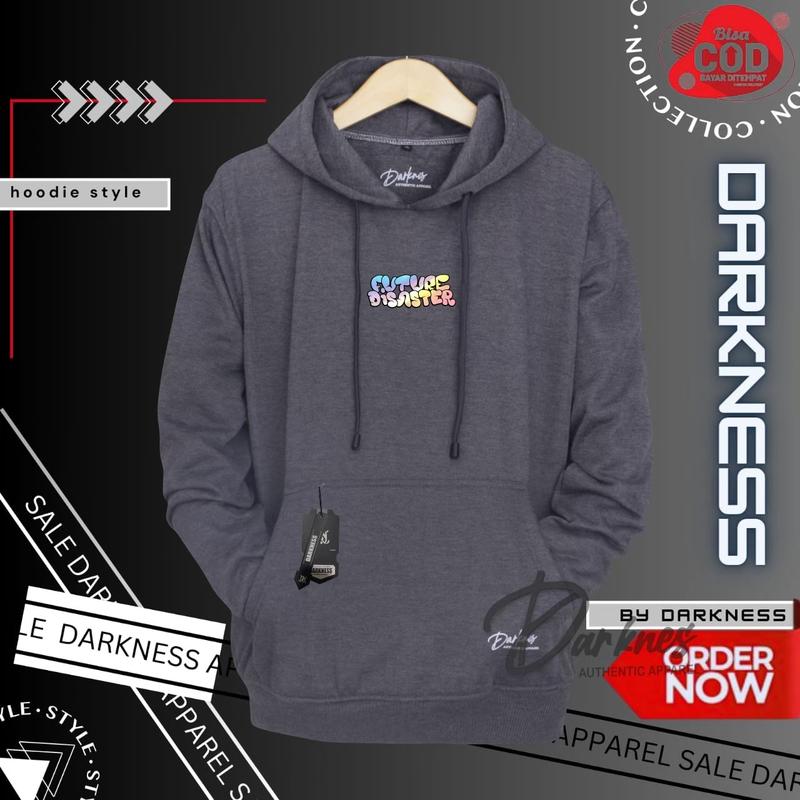 Product Introduction of sweater hoodie darkness warna abu tua original premium suiter keren terlaris sablon simple hologram murah hight quality hodie trend pullover model korean style big size jumbo m l xl xxl jumper panjang tangan bahan tebal cotton fleece gramasi 280 bisa cod 15