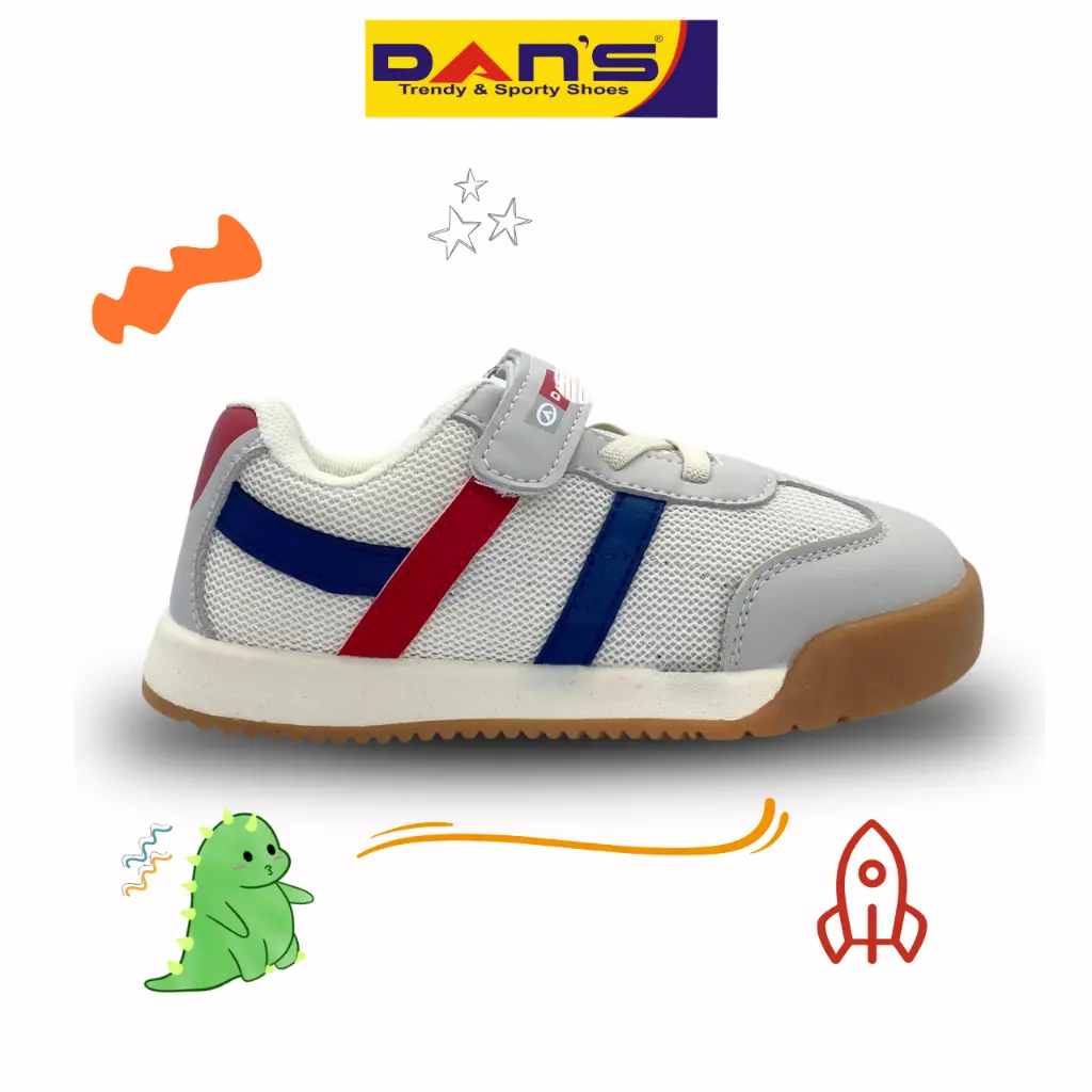 Sepatu Dans Graden Sepatu Sneakers Anak Laki-Laki - Grey/Navy