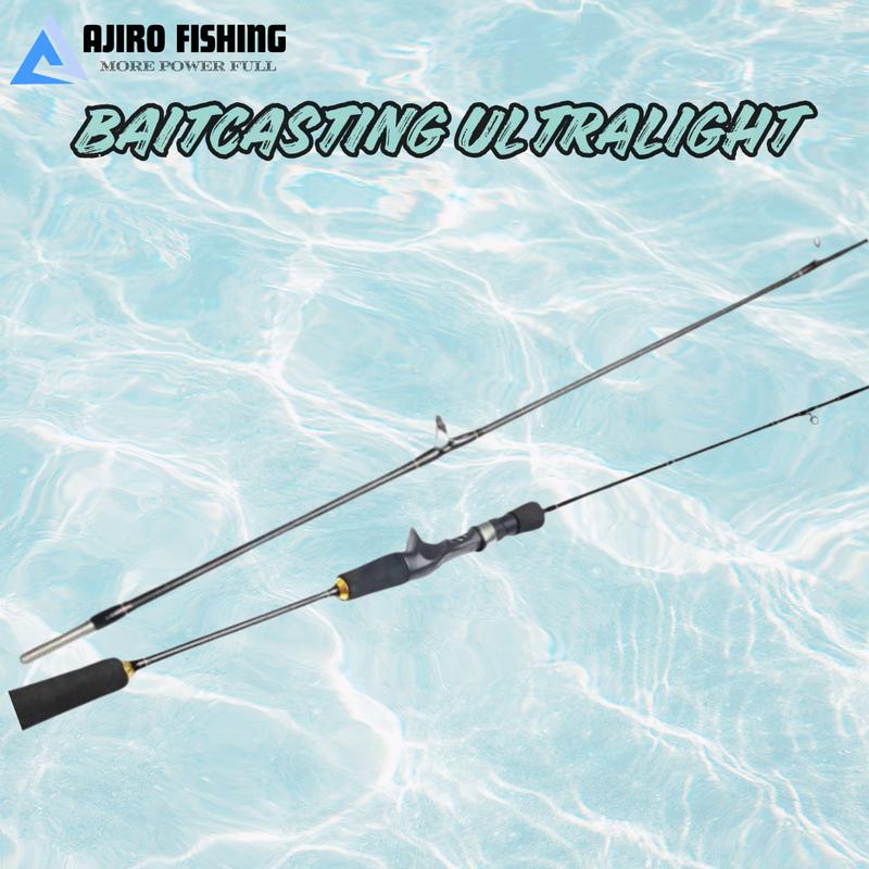 joran Pancing Baitcasting Ultralight Lentur Fiber Solid Ajiro 165-198 cm BC U 1