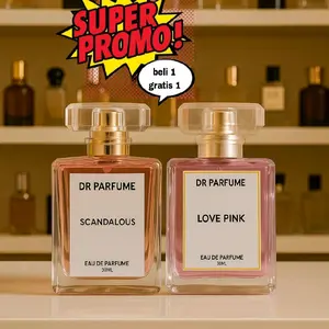 (BELI 1 GRATIS 1)DR Parfume Scandalous & Love Pink 30ml | Parfum Tahan Lama, Wangi Mewah