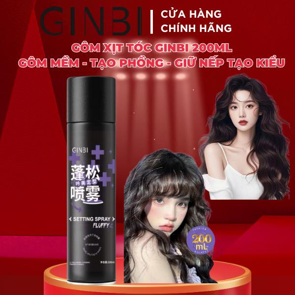 Gôm Xịt Tóc GINBI HerbaFresh Facial Cleanser 200ML