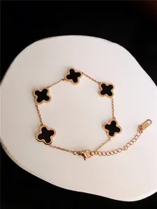 COD Gelang keberuntungan desain ceruk gelang kelopak bunga wanita gelang kelopak bunga gelang gelang aksesoris tangan serbaguna serbaguna Batu Biru Perhiasan Permata Bracelets Elegan Perak