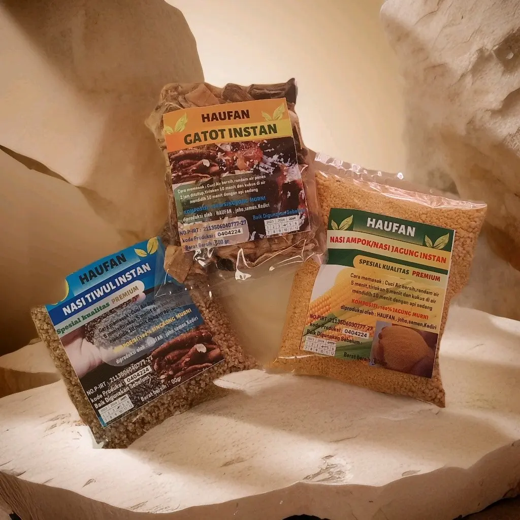 Paket Bundle 3 Makanan Jadoel Ampok,Tiwul,Gatot masing-masing 300gram