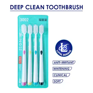 Sikat Gigi 4 Pcs/Sikat Gigi Termurah/Sikat Gigi Bulu Lembut/Multipak Multicoloured Toothbrushes/ YS-3