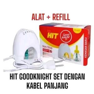Hit Kabel Non-Stop  Obat Nyamuk Elektrik Set Alat & Refill